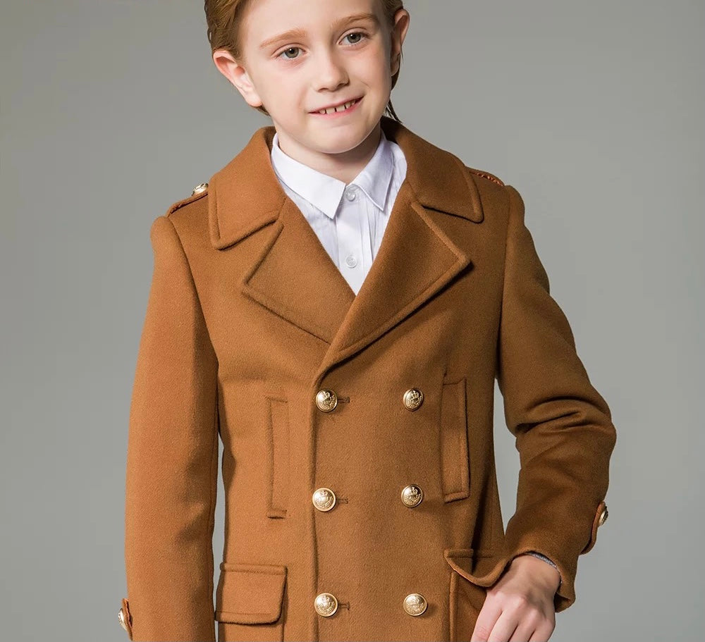 Classic Brown Pea Coat