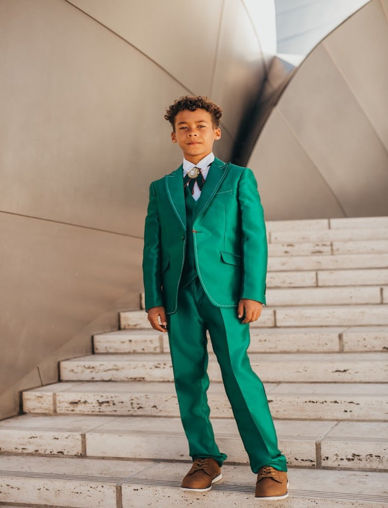 Green Formal Suit lepetitgentlemen Green Formal Suit lepetitgentlemen