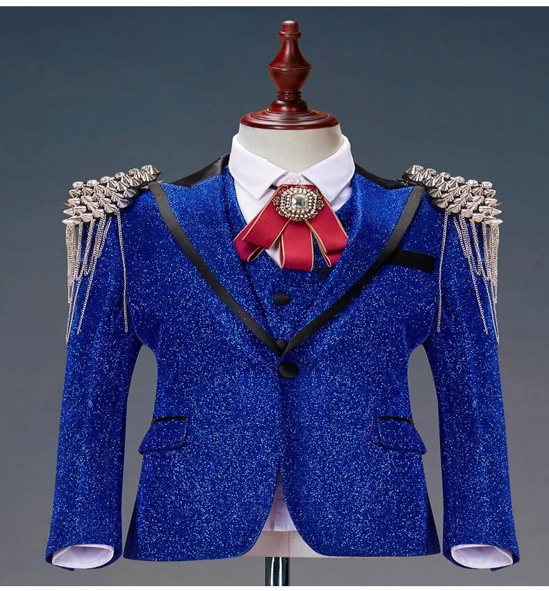 Blue Shimmering Emperor's Suit